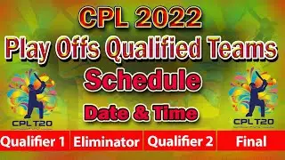 🏆CPL 2022 PlayOffs Teams & Schedule ✅ Date & Time 🏆Caribbean Premier League 2022 | CPL  table 2022
