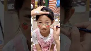 This face painting is very easy to beginners #facepainting #children #facepaint # #drawingforkids