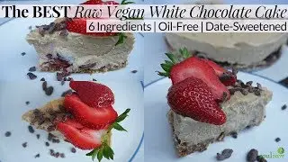 THE BEST Healthy Vegan Cheesecake Recipe: Easy | 6-Ingredients | Delicious 🍓🍓🍓