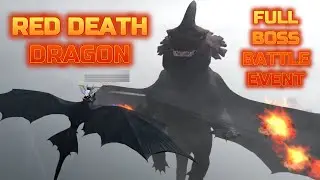 Roblox | (EPIC!!!) Full RED DEATH DRAGON Boss Battle in The HTTYD Event Game