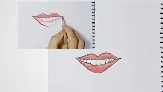 How to draw teeth drawing || easy drawing || pencil sketch || sketching ||painting artwork #artist