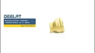 Reducing Coupling &ndash; Threaded &ndash; Straight Female &ndash; 1/2