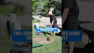 How to Use a Lawn Leveling Rake (Don&rsquo;t Use Sand!) #shorts