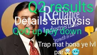Reliance Q2 result 🧐 detail analysis | trap mat hona es lvl par | reliance chart analysis #reliance
