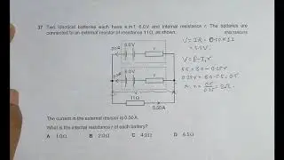 2016 CAIE AS & A level May June Physics Paper 13 Q. No. 37 (9702/13/M/J/16) by Sajit C Shakya