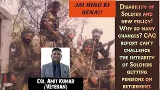 Disability Pension for Disabled Soldiers. New policy !! Discussion.. Soldiers must know.