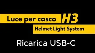 Luce per casco moto wireless Steelmate H3 Installazione sul casco