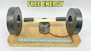 Free energy generator with dc motor and two magnet || magnetic motor dynamo || any simple idea