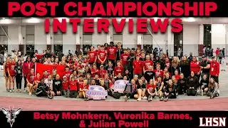 Indoor ODAC Championship Interviews: Betsy Mohnkern, Vuronika Barnes, & Julian Powell