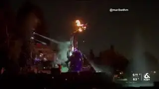 Dragon Bursts into flames during Popular Disney Show