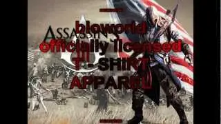 Assassins Creed 3 officially licensed t-shirts apparel