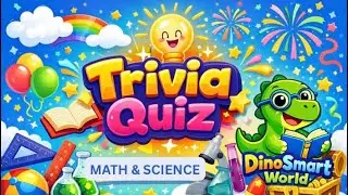 SMART DINO QUIZ 🦕 | Fun Math & Science Questions for Kids