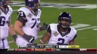 Kolby Listenbee 59 Yard Catch TCU Horned Frogs vs Michigan State 2012 Buffalo Wild Wings Bowl
