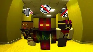 Minecraft Backrooms but we're blind, deaf, and mute