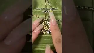 Sun and moon necklace ☀️ #jewelry #necklace #couple