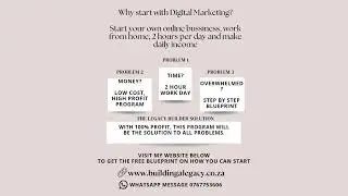 Build your own online business and make passive daily income.