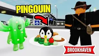 PINGOUIN EST LE FUTUR REPAS ... ?! (LE D&Ocirc;ME &Eacute;PISODE 6) BROOKHAVEN - ROBLOX