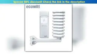 Ecowitt WH57 Wireless Lightning Detection Sensor with Solar Radiation Shield Detects Lightning