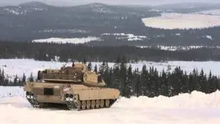 Marine M1A1 Main Battle Tanks Live Fire in Norway