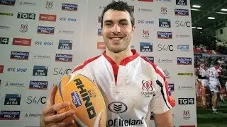 James McKinney try caps his Man of the Match Award - Ulster v Edinburgh, Friday 22nd Nov 2013
