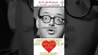 Co zrobić z życiem  - Śp. Ks. Jan Kaczkowski #nadzieja #życie #wiara  #prawda #miłość #choroba