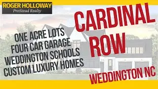 Cardinal Row Custom Luxury Homes [Weddington NC]