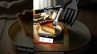 Lemon Creme Pie Day: NOV 29 #NationalLemonCremePieDay #LemonCremePieDay #pie #lemon #lemonpie