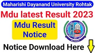 Mdu latest result 2023 | mdu new result 2023 | mdu result update 2023 | mdu result 2023