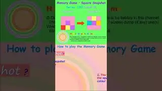 Memory Game - Square Snapshot Series 120 [Level 8] #Short #memorygame #brainexercisestoimprovememory