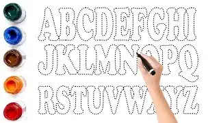 Kids Learn To Draw and Paint Alphabet A To Z For Toddlers | Easy ABC Painting For Kids 