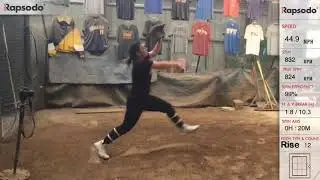 Gabriella Pacheco , 2023,  fast pitch pitching  college recruiting video.