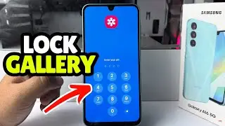 How to Lock Photos Gallery with password samsung galaxy A16