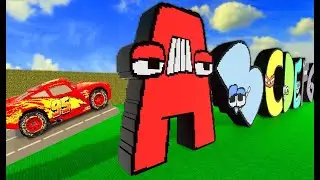 McQueen crashing at letters from Alphabet Lore 💥| TEARDOWN