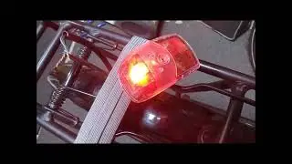 E-bike back light not working. Rear light cable wires broken on Volt Pulse mudguard. DIY repair.