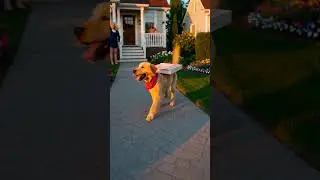 AI Puppy Pizza Delivery 😱 | Cutest Video Ever  #aidog