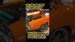INCREDIBLE 1970 Charger Hellcat Swapped!! #mopar #hellcat #carsofyoutube