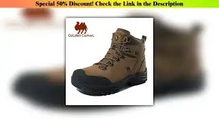 Today Only GOLDEN CAMEL Waterproof Hiking Shoes Outdoor High-top Tactical Military Boots Anti-Slip&bull;