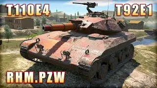 T92E1 ● RHM.PZW. ● T110E4 | World of Tanks Blitz Replays