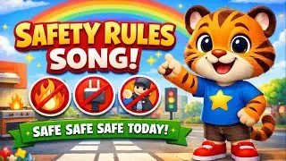 Safety Rules for Kids 🐯 | Safe Safe Safe Today Song | Kids Learning Video