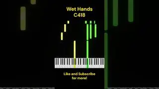 Wet Hands (Minecraft) - TUTORIAL | #shorts  #piano #music #minecraft #relaxing #tutorial