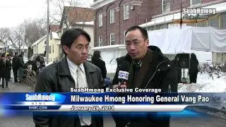 Suab Hmong News:  Milwaukee Hmong Community Pay Tribute to General Vang Pao