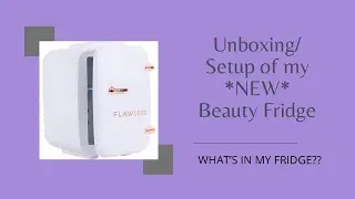 Unboxing/ Setup *NEW* Finishing Touch Flawless Beauty Fridge