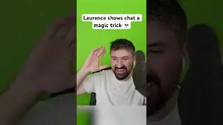 Laurence does a magic trick
