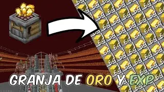Granja de Oro y EXP (+1,200 Lingotes/H) - Item Sorter y Autocrafter Incluido - Minecraft Java 1.21 🧱