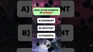 What is the synonym of strong? #quiz #quiz time #generalknowledge #shortsvideo #synonyms
