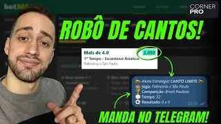 TESTANDO ROB&Ocirc; QUE MANDA BET DE ESCANTEIOS NO TELEGRAM!