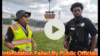 Public Photography @ GRTA Xpress Bus Garage  -  POLICE CALL & CHECK EGO OF UNEDUCATED BUS OPERATOR