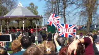 #queenat90 arrives at bandstand alexandra gardens