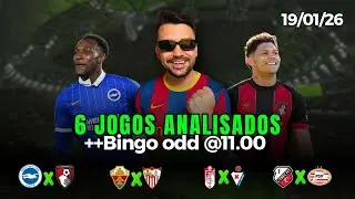 PALPITES E APOSTAS DE FUTEBOL PARA HOJE 19 01 2026 + BILHETE PRONTO (SEGUNDA-FEIRA)