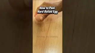 Hard Boiled Egg Peeling Hack | Kitchen No Wahala #recipe #shorts #kitchennowahala
